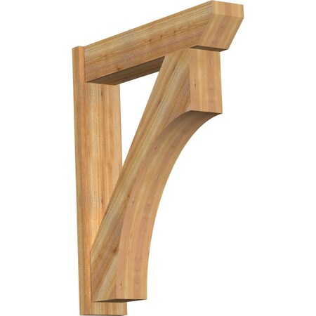 Ekena Millwork Westlake Slat Rough Sawn Outlooker, Western Red Cedar, 8"W x 36"D x 44"H OUT08X36X44WTL06RWR